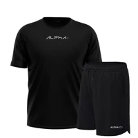 Imagem da promoção Kit Bermuda+Camiseta New Fluid Dry Fitness Academia Alpha