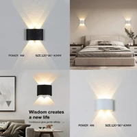 Imagem da promoção Arandela de Parede Luminária Meia Lua Frisada Área Interna Externa 4/6/8/10 Facho Led Branco Quente