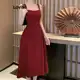 Lovito Vestido Casual Liso Plissado Com Estrutura Para Mulheres em oferta