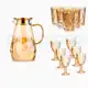 KIT COMPLETO Jarra Diamond 1,8L, 6 Taças 320ML, 6 Copos 390ML Presente Elegante Festas Brilho em oferta