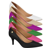 Imagem da promoção Scarpin Vizzano Feminino Salto Baixo Fino Palmilha Comfy Macia Original