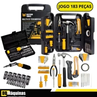Imagem da promoção Kit De Ferramentas 142 Peças + Jogo De Soquete 40 Peças Chave Catraca Reversível - Fasterr