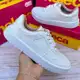 Tênis Sapato Feminino Moleca Costura Casual Moda Confortável Couro Sintético em oferta