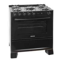 Imagem da promoção Fogão de vidro Suggar Cook 5 queimadores preto FGVCG510PT Bivolt