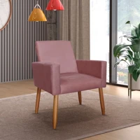 Imagem da promoção poltrona decorativa nina rosa