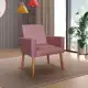 poltrona decorativa nina rosa em oferta