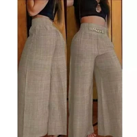 Imagem da promoção Calça Pantalona De Linho Com Cinto Fake e Bolsos Do P ao GG