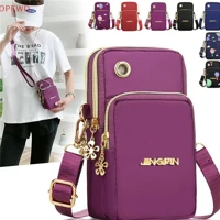 Imagem da promoção À Prova D'água Nylon Mulheres Crossbody Telefone Ombro Bolsa Pequena Caso Cinto Carteira JJO