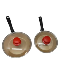 Imagem da promoção Frigideiras com Tampa Tramontina Turim 16/20cm Antiaderente Vermelho - jogo