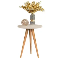 Imagem da promoção Conjunto de Mesas para Sala Classic Sofá Redonda com Pés Palito Decoração