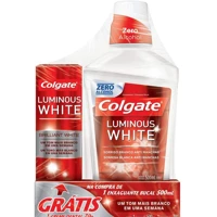 Imagem da promoção Enxaguante Bucal para Clareamento Colgate Luminous White 500ml + 1 Creme Dental 70g