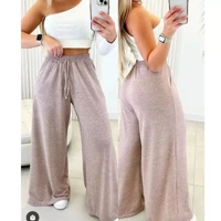 Imagem da promoção Calça Feminina Pantalona Wide Leg Lanzinha Inverno Elastico Cintura Alta