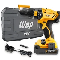 Imagem da promoção Parafusadeira Furadeira Impacto Bivolt 21v K21 Wap + Maleta