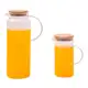 Kit 2 jarras de vidro borossilicato suco com tampa de bambu - Oikos em oferta
