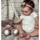 Bebê Reborn Boneca Silicone Pintado Menina Realista 48cm Original Olhos Castanhos em oferta
