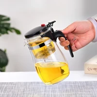 Imagem da promoção Chaleira Bule Jarra de Vidro 900ML Para Chá Com Infusor Reutilizável