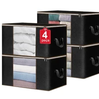 Imagem da promoção 4pcs Saco Organizador Edredom Cobertor Guarda Roupa Armário Anti-Poeira Umidade Insetos Multiuso