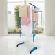 Varal Torre 3 Andares Aço Inoxidável Retratil Compacto 4 Rodas Prático em oferta