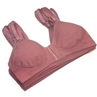 Imagem da promoção Kit 3 Sutiã Fecho Frontal Sem Bojo Reforçado Algodão Sem Aro Conforto Empório Da Roupa