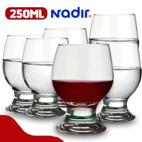 Imagem da promoção Kit Jogo de Taças Paulista Degustação Drinks de Vidro Cristalino Transparente 250ML Nadir Figueiredo