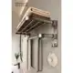 Porta Toalha Suporte Toalheiro Banheiro Duplo Aço Inox Premium Retratil 90° Sem adesivos, precisa fa em oferta