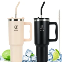 Imagem da promoção Caneca Garrafa Copo Térmica Inox 1200ml/1.2L Estilo Capacidade Generosa Com Canudo E Tampa