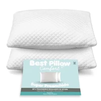 Imagem da promoção Kit 2 Travesseiros 70cm x 50cmo Matelado com Regulagem Marias Enxoval