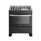 Fogão 5 Bocas Preto com Mesa Inox Atlas Atenas Bivolt em oferta