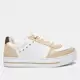 Tênis Ramarim Casual Feminino - Branco+Bege em oferta