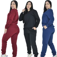 Imagem da promoção Kit Conjunto Blusa Moletom e Calça Moletom Feminino de Frio Flanelado
