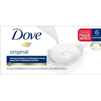 Imagem da promoção Sabonete em Barra Dove Branco 90gr 6 unidades