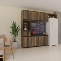 Imagem da promoção Cozinha Completa Modulada Júlia - 4 Peças - Armário + Paneleiro + Balcão + Aéreo - Inove