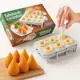 Formas Fábrica Coxinha Coxinhas Salgado Modelador Faz 8 Coxinhas em oferta