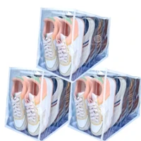 Imagem da promoção Kit 3 Sapateira/organizador de sapatos transparente com 5 nichos - ORGANIZALUX