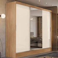 Imagem da promoção Guarda Roupa Casal 3 Portas 2 Gavetas Plata Demóbile Wt