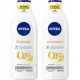 NIVEA Kit Loção Hidratante Firmador Q10 + Vitamina C Pele Seca 400ml em oferta