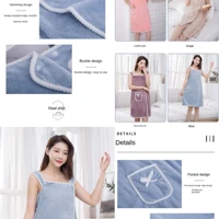 Imagem da promoção Toalhas de banho de secagem rápida para mulheres e meninas, roupões de banho Beach Spa, roupas de ba