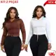 Kit 2 Croppeds Femininos com Capuz e Manga Longa – Estilo e Conforto em oferta