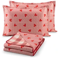 Imagem da promoção Kit Cobre Leito Casal 3 Peças Dupla Face Bouti 170 Fios Estampado Cama Box