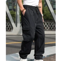 Imagem da promoção Calça Cargo larga Unisex Larga Skate,Casual estilo Cordão de Ajuste