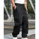 Calça Cargo larga Unisex Larga Skate,Casual estilo Cordão de Ajuste em oferta
