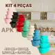 Kit Pote Plástico Para Cozinha 4 peças hermetico em oferta