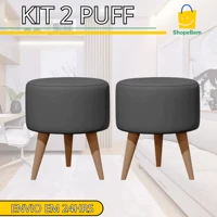 Imagem da promoção 2 Puff Suede até 130kg