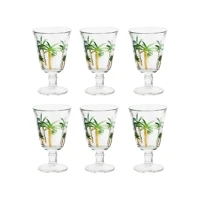 Imagem da promoção Jogo de Copos de Vidro Transparente 230ml 6 Peças Haus Concept Coqueiro Empire