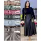 Saia Cirre Fit e Flare Com Cinto Longuete -0233 em oferta