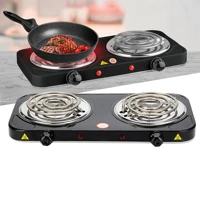 Imagem da promoção Mini Fogão Elétrico Portátil 2000w Fogareiro 110v/220v 600 °c 2 Bocas Camping Potente Narguile