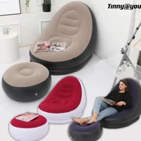 Imagem da promoção Conjunto Poltrona e Puff Inflável Ultra Lounge Portátil Descanso Preguiçoso Sofá Poltrona TINNY YOU