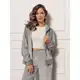 Conjunto Frio Feminino De Veludo Plush Outono Inverno em oferta