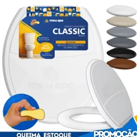 Imagem da promoção Assento Sanitário Tampa Vaso Almofadado Classic Oval Redondo Deca Celite Logasa Incepa