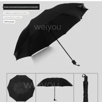 Imagem da promoção Guarda-chuva grande duplo extra grande reforçado preto cor sólida unissex